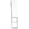Ekena Millwork 3 1/2-in. W x 18-in. D x 18-in. H Merced Architectural Grade PVC Knee Brace BRCP035X18X18MRC - alternate 2